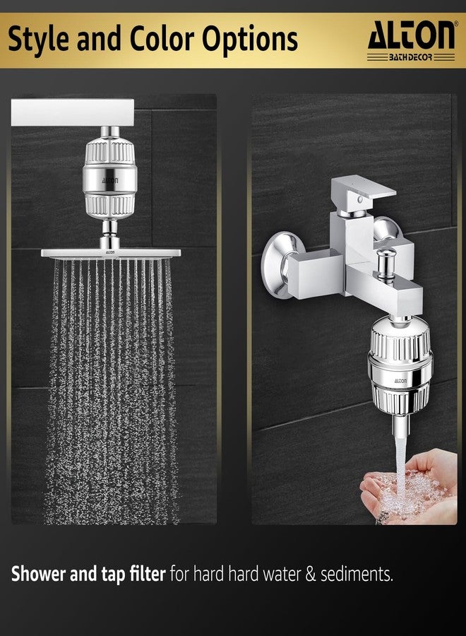 ALTON FLT40110, 15-Stage Shower and Tap Filter for Hard Water | Water Softener for Bathroom | Hard Water Filter | White - Image 2
